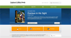 Desktop Screenshot of explorerbiblestudy.org